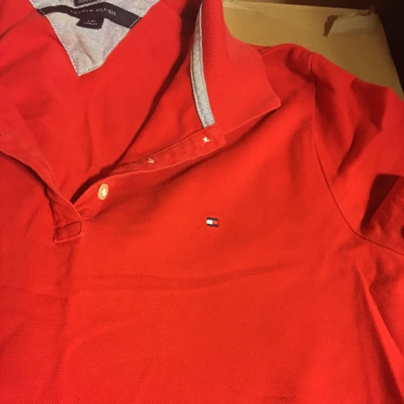 Tommy Hilfiger coral red polo top NWT - Picture 6 of 7